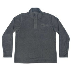 Men’s Free Fly Pullover Performance Bamboo Gray 1/4 Snap Sweater Fleece Size‎ L
